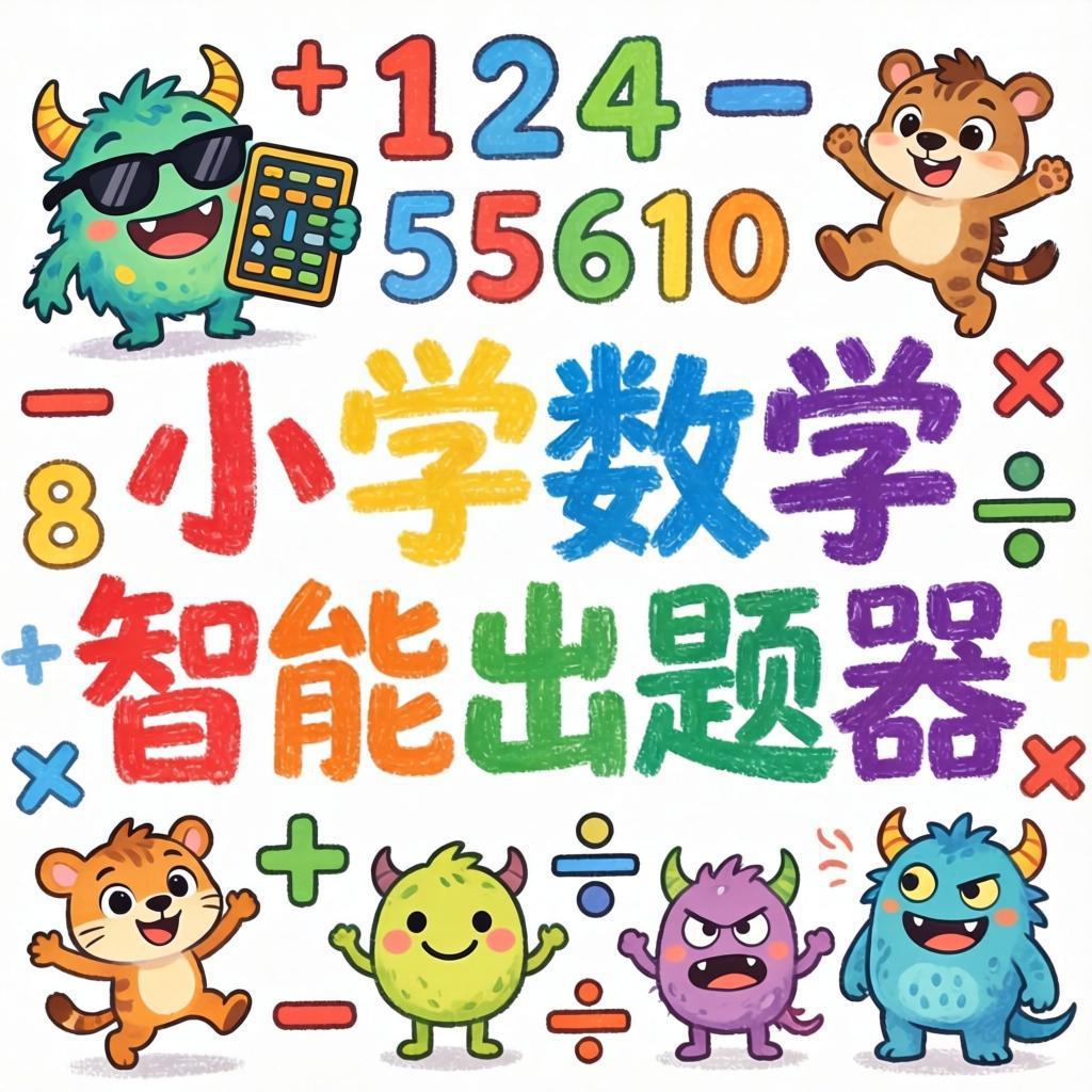 小学数学出题器| 1-6年级全覆盖| 智能试卷打印- zitie5.com